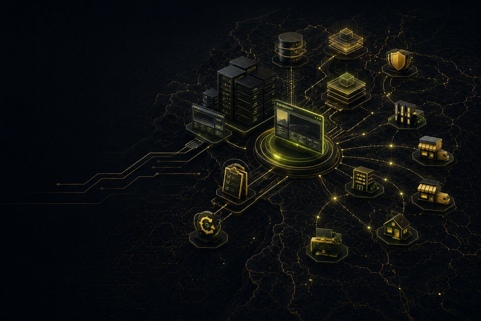 Regional digital service illustration for Remote wordpress and agency support