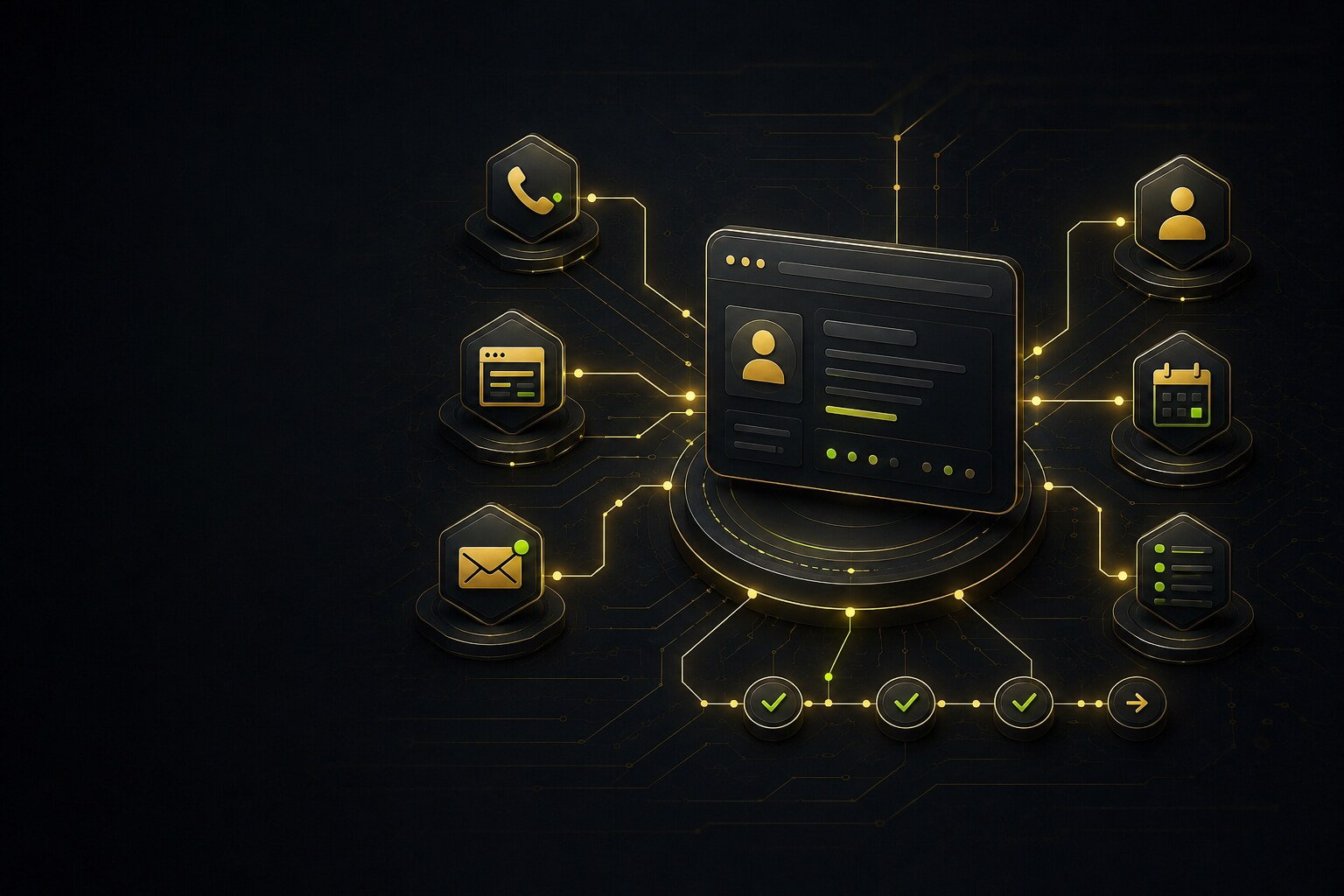 Illustration supporting Crm and lead follow up services