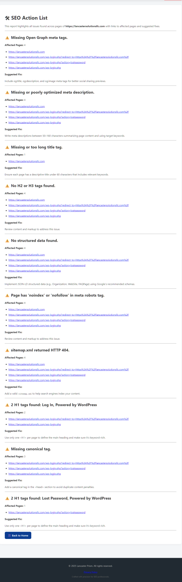 Lancaster Prism for Windows – SEO Audit App (7 Day Free Trial) - Image 5